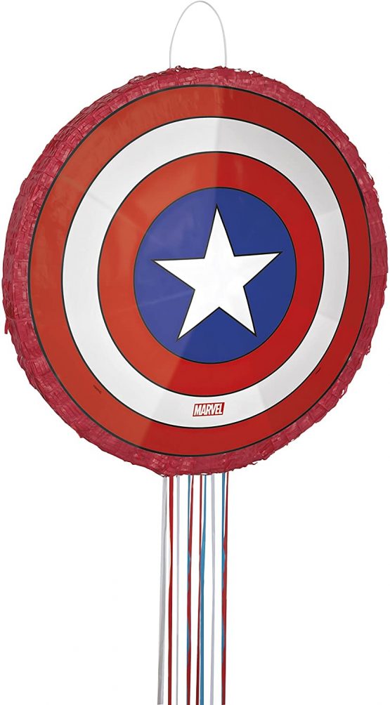 Unique Party 66377 - Captain America Avengers Pinata, Pull String