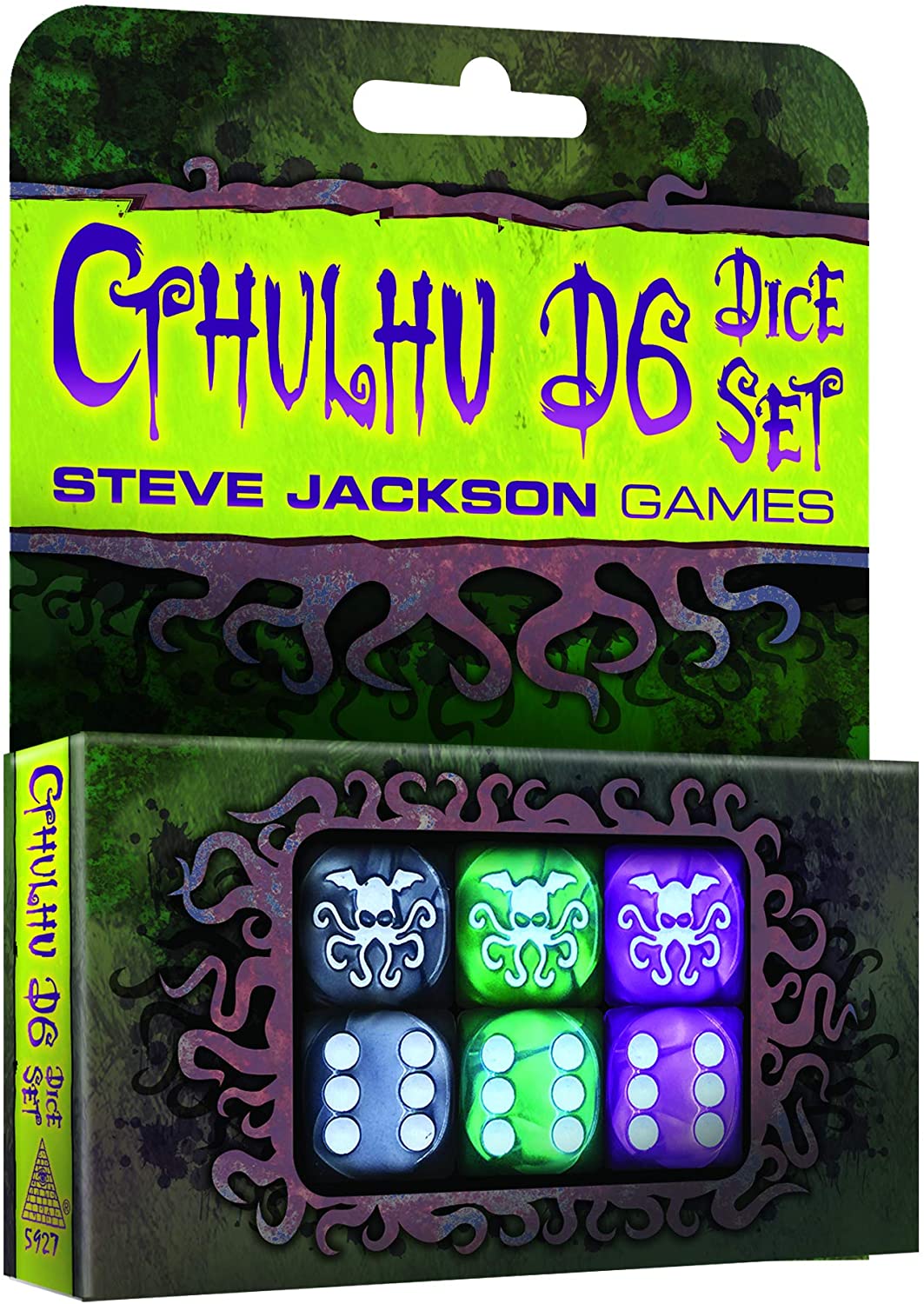 Cthulhu D6 Dice Set, Multicolor, 19mm