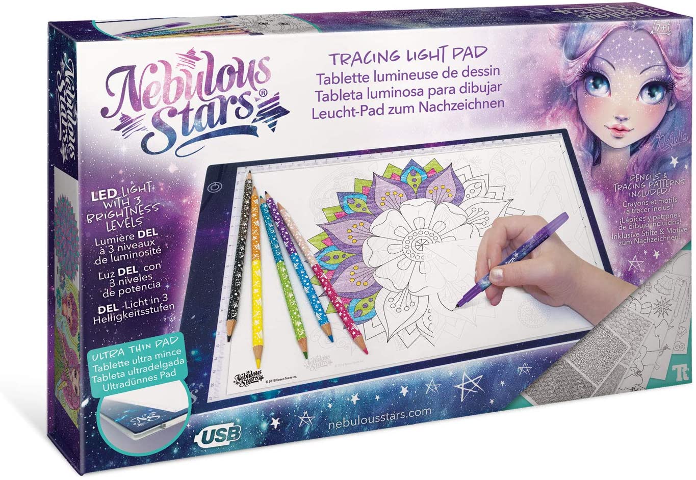 Nebulous Stars 11351 Tracing Light Pad, Multicoloured, Medium