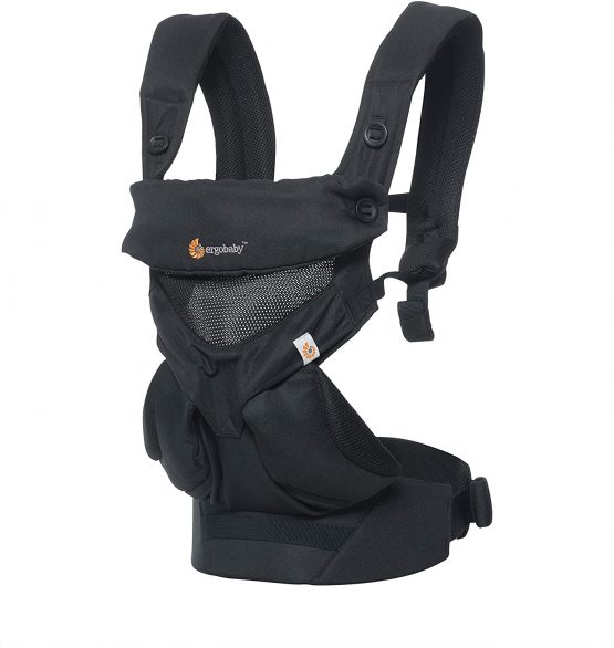 Ergobaby Baby Carrier Up to 3 Years with Cool Air Mesh, Onyx Black