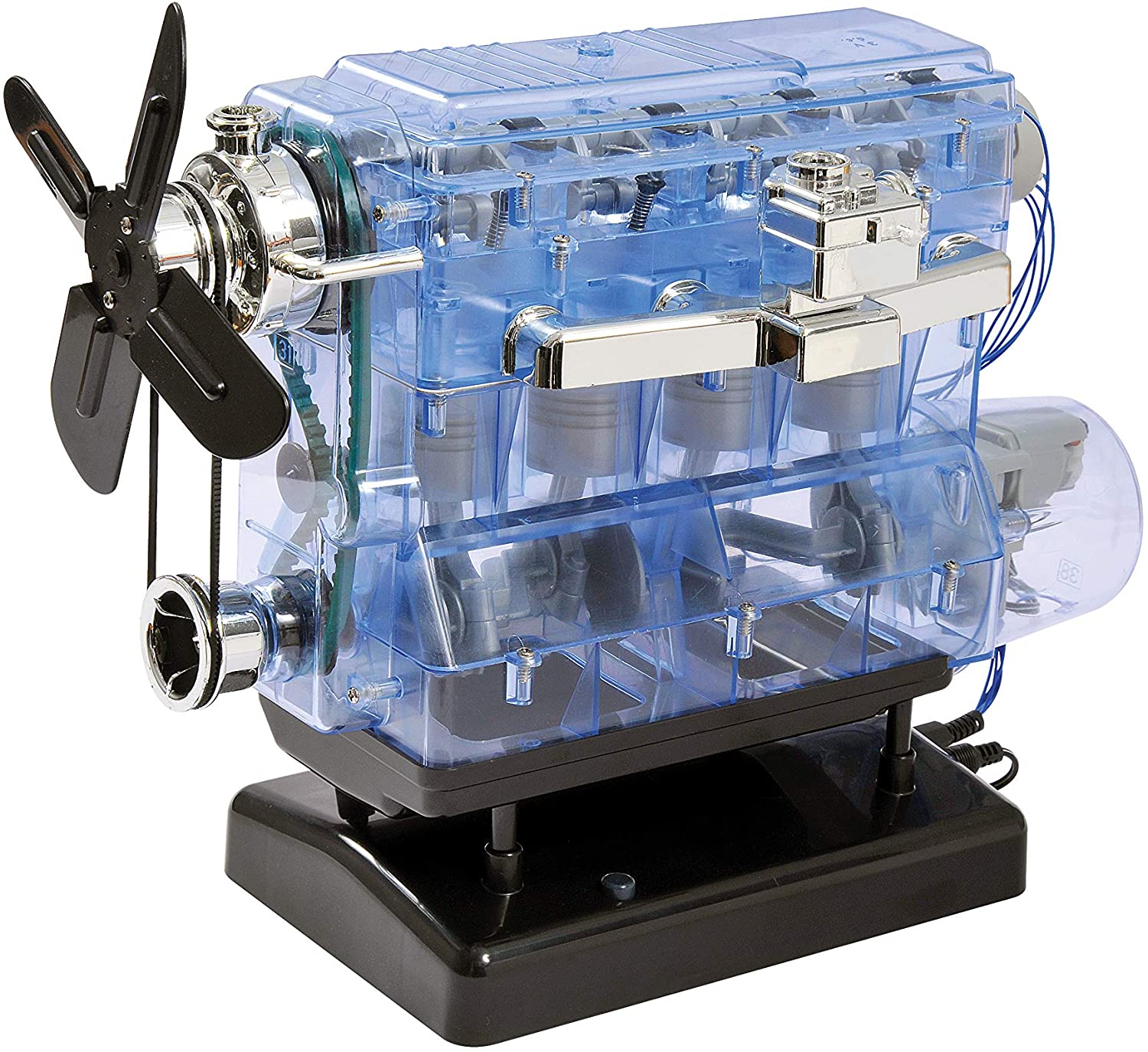 Machine Works Build Your Own 4-Cylinder Engine Toy, Replica Model Building Kit, Features Augmented Reality - Image 4
