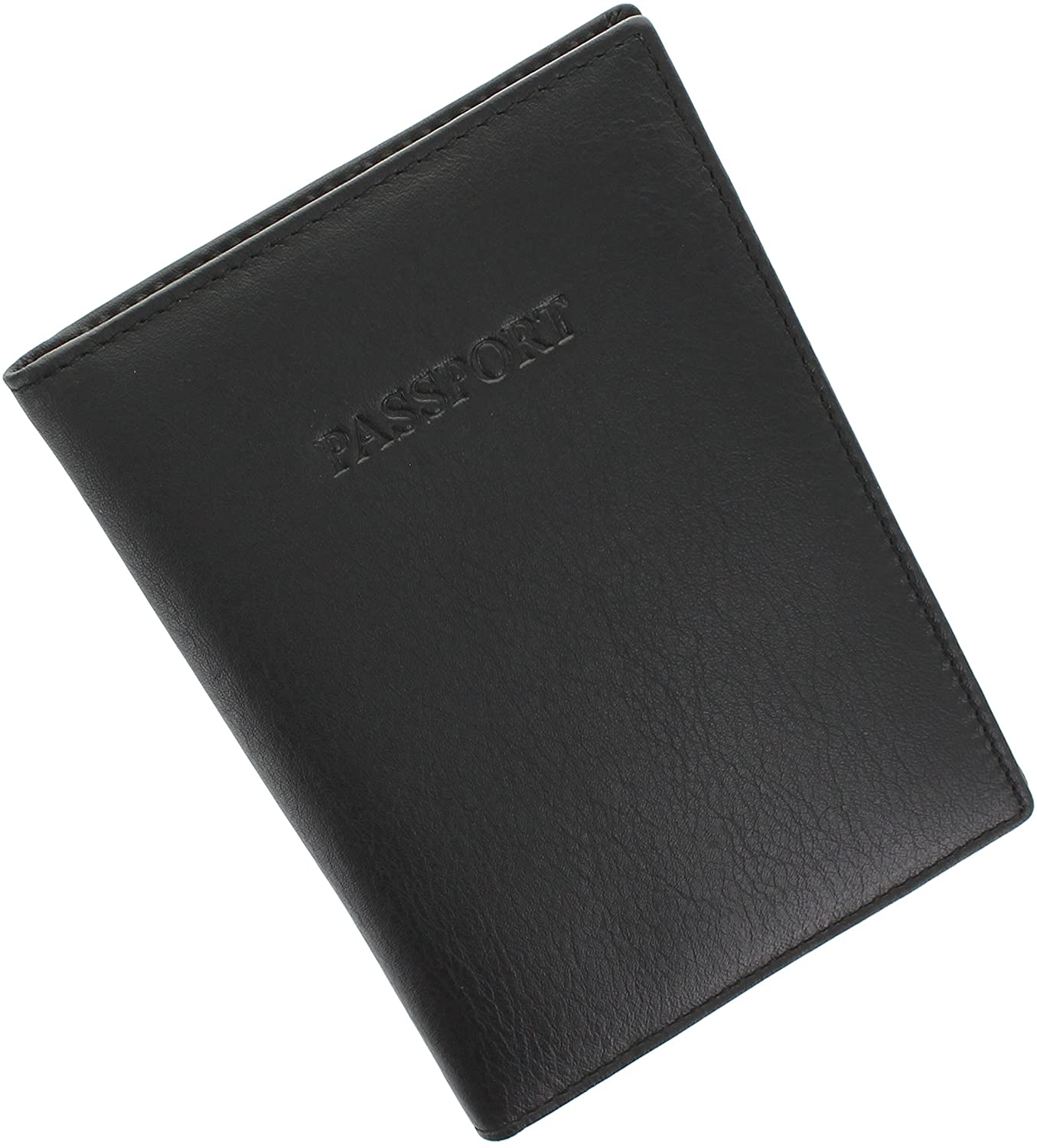VISCONTI Polo Collection Leather Passport Holder RFID Blocking 2201 Black - Image 2