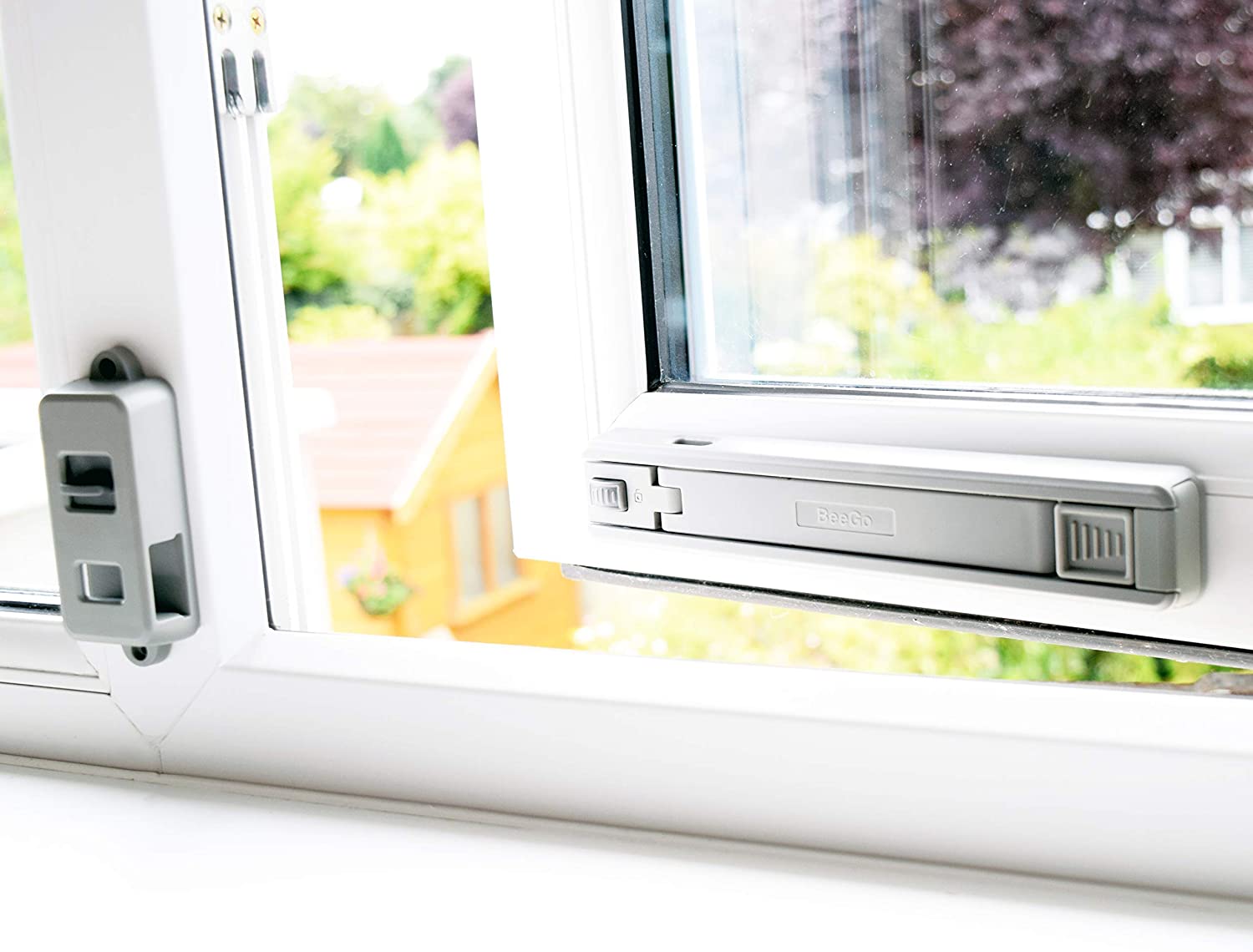 BeeGo® Window Restrictor for UPVC Windows - Child Proofing & Cat Window Guard, Grey - Image 3