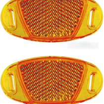 Reflex Reflectors for Bicycle Wheel Spokes Orange Reflectors 3328