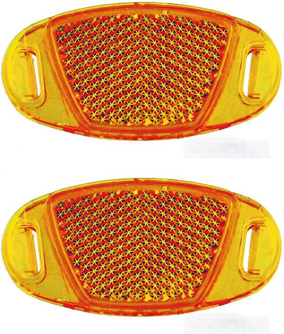 Reflex Reflectors for Bicycle Wheel Spokes Orange Reflectors 3328