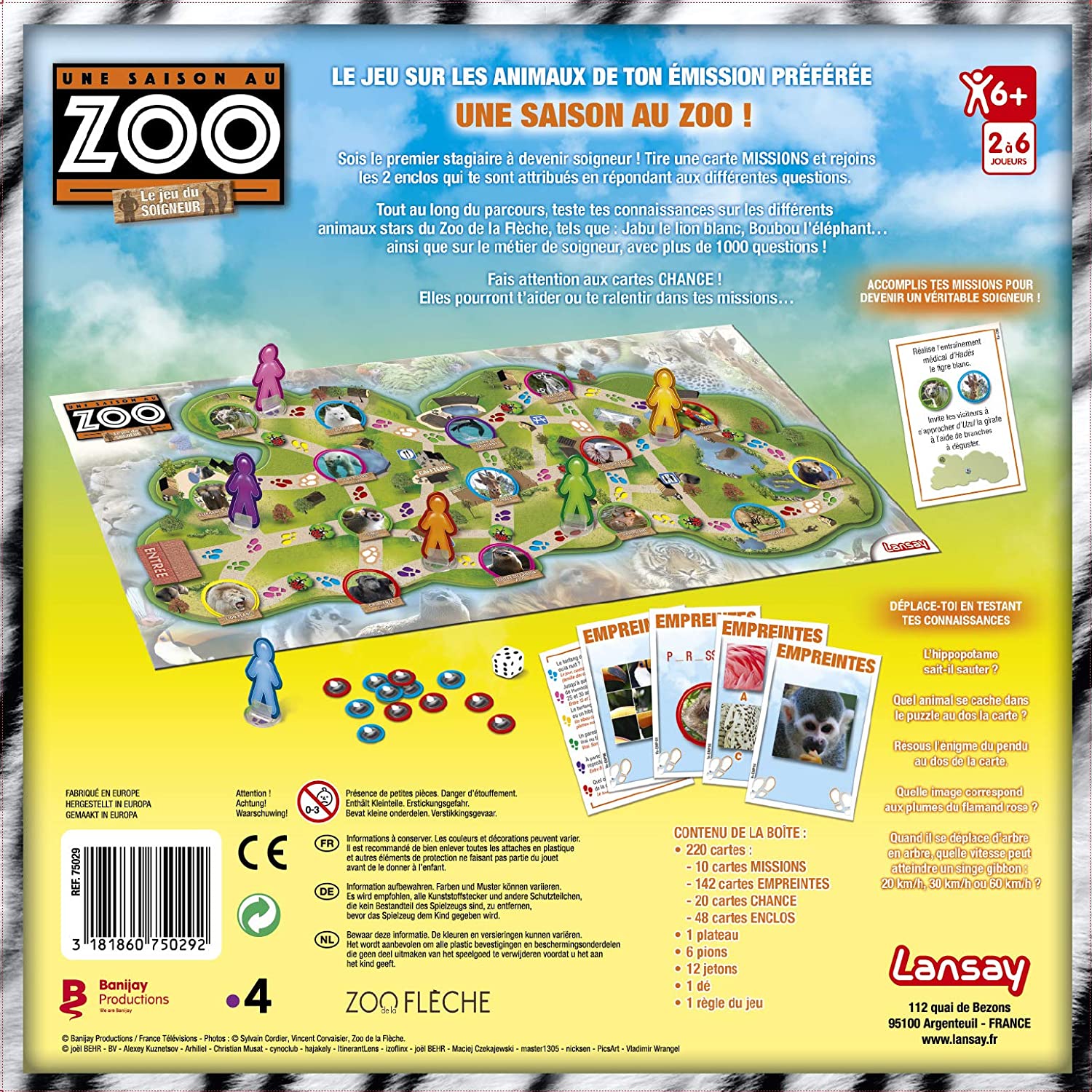 Lansay, A ZOO SEASON, Board Game for Children 6 Years, Educational Animal Game with 1000 Questions, Caregiver Quiz - Image 3