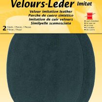 Kleiber Imitation Suede Leather Sew on Knee/Elbow Patches – Oval-12.5cm x 10cm-Dark Grey