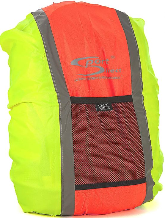 Sport Direct High Visibility Reflective Waterproof Backpack Cover Orange/Yellow