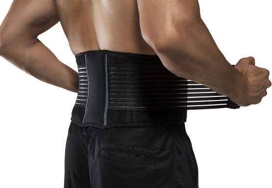 Back Support Belt by BraceUP for Men and Women - Breathable Waist Lumbar Support Lower Back Brace for Sciatica, Herniated Disc, Scoliosis Lower Back Pain Relief, with Dual Adjustable Straps (L/XL) - Image 2