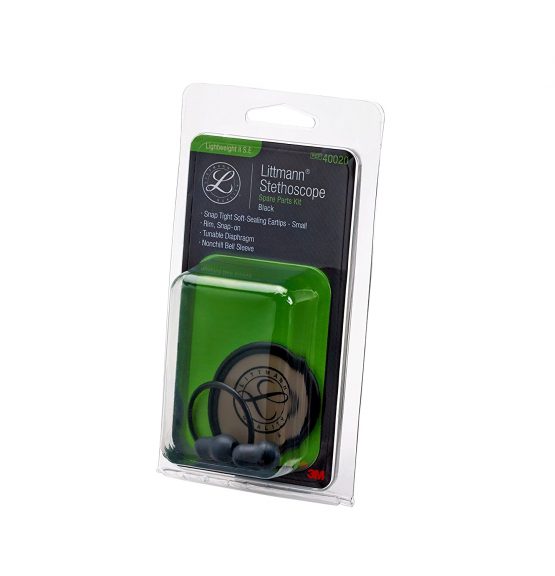 3M Littmann Stethoscope Spare Parts Kit, Lightweight II S.E., Black, 40020 - Image 2