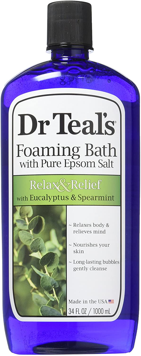 Dr Teal's Foaming Bath Eucalyptus 1L, No Color, 1 l (Pack of 1)