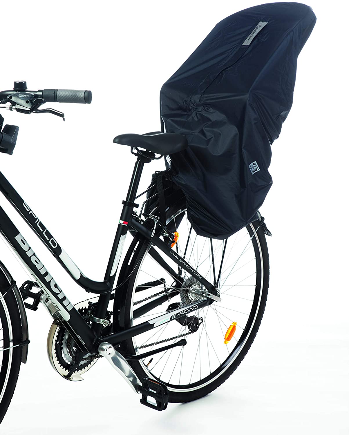 Tucano Urbano Jeunesse Unisexe Couvre-Selle Tucano Opossum Summer Couvre Selle, Bleu, Taille Unique EU, Black, One Size Slim - Image 2