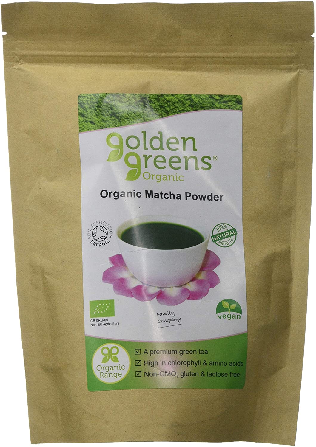 Greens Organic 100 g Large Matcha Tea, White, 50gm