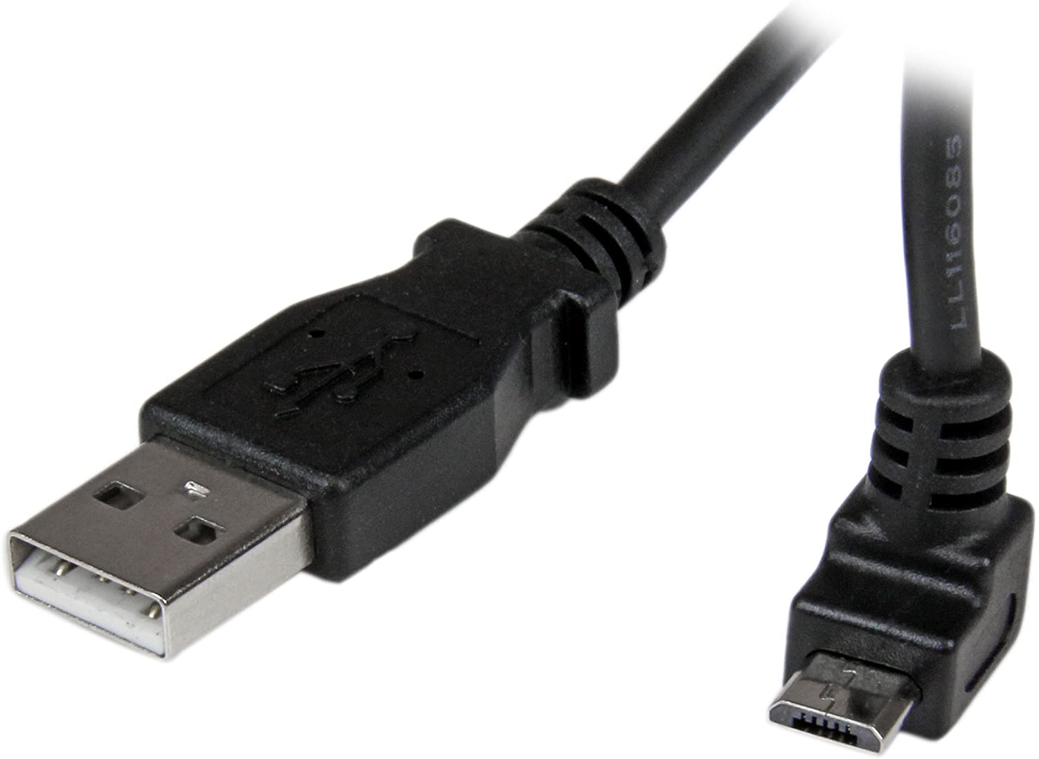 StarTech.com USBAUB1MU 1 m Micro USB Cable Cord, A to Up Angle Micro B, Up Angled Micro USB Cable, 1x USB A (M)