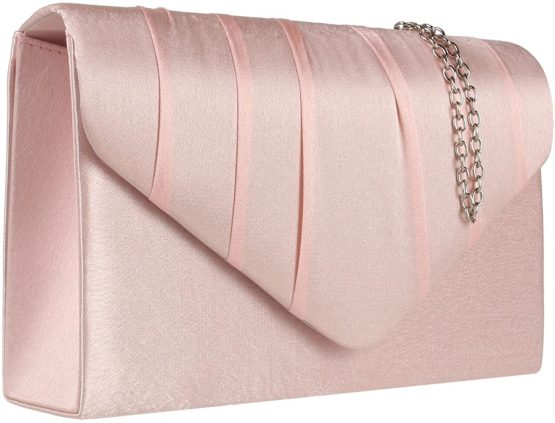 Girly HandBags Satin Pleated Clutch Bag - Image 2