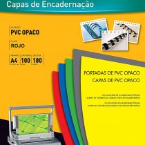 Fellowes 5100601 – PVC Opaque Binding Covers, A4 A4 red