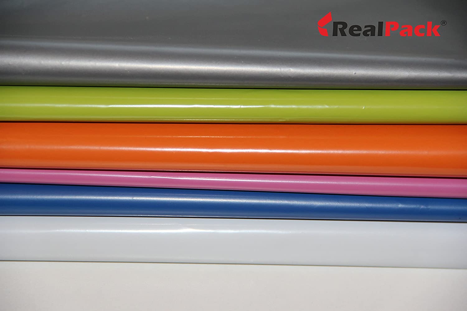 REALPACK® 100 x Orange Plastic Poly Mailing Bags Envelopes Size 10" x 14" 250mm x 350mm - Image 2