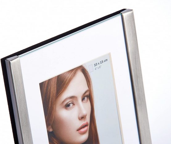 Walther design Picture Frame, Stainless-Steel, Matt Silver, 15 x 20 cm - Image 2