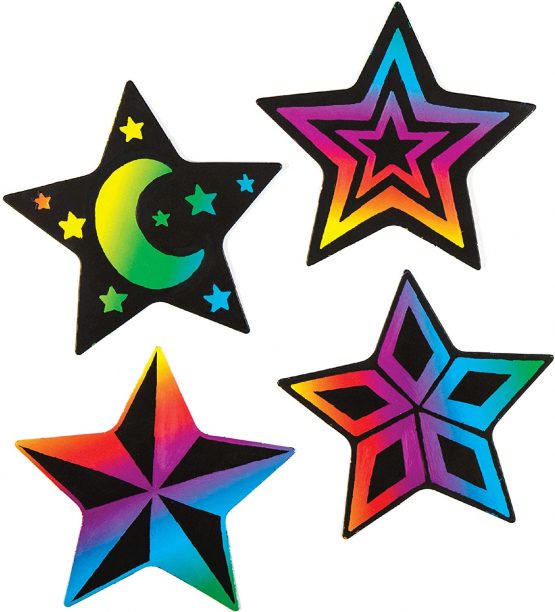 Star Scratch Art Magnets (Pack of 10) - Image 3