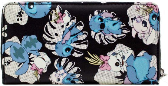 Lilo & Stitch Ohana Means Family Black Coin & Card Clutch Purse - Image 4