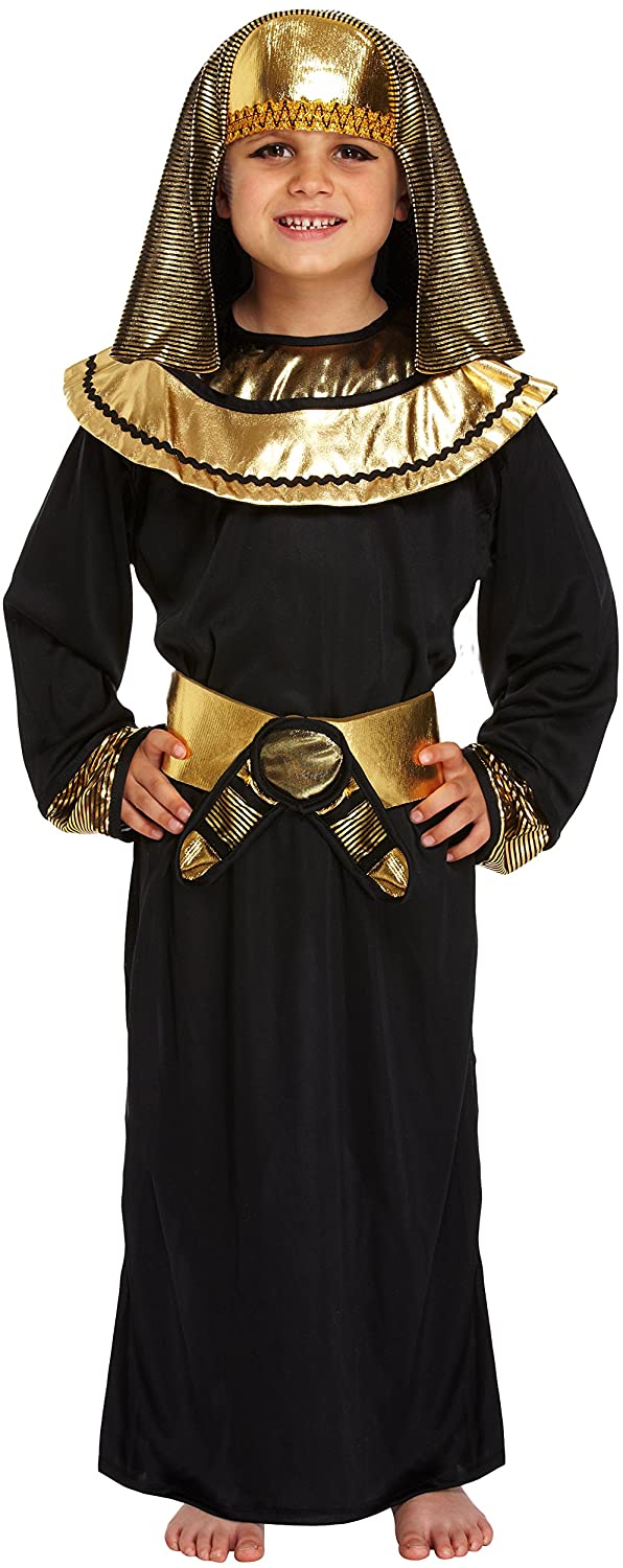 Henbrandt Egyptian Pharoah Robe – Kids Costume 10-12 years – BigaMart