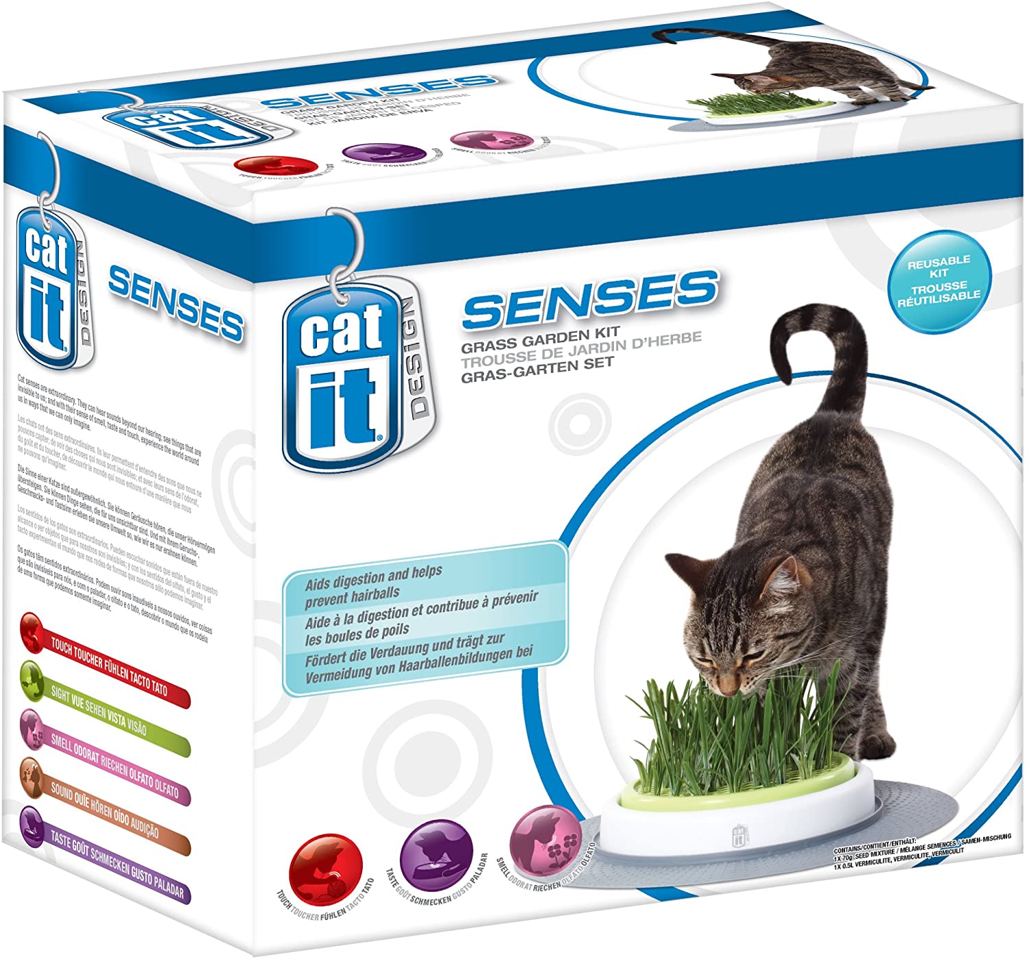 Catit Senses Grass Garden, multi, 739.35 g (Pack of 1) - Image 2