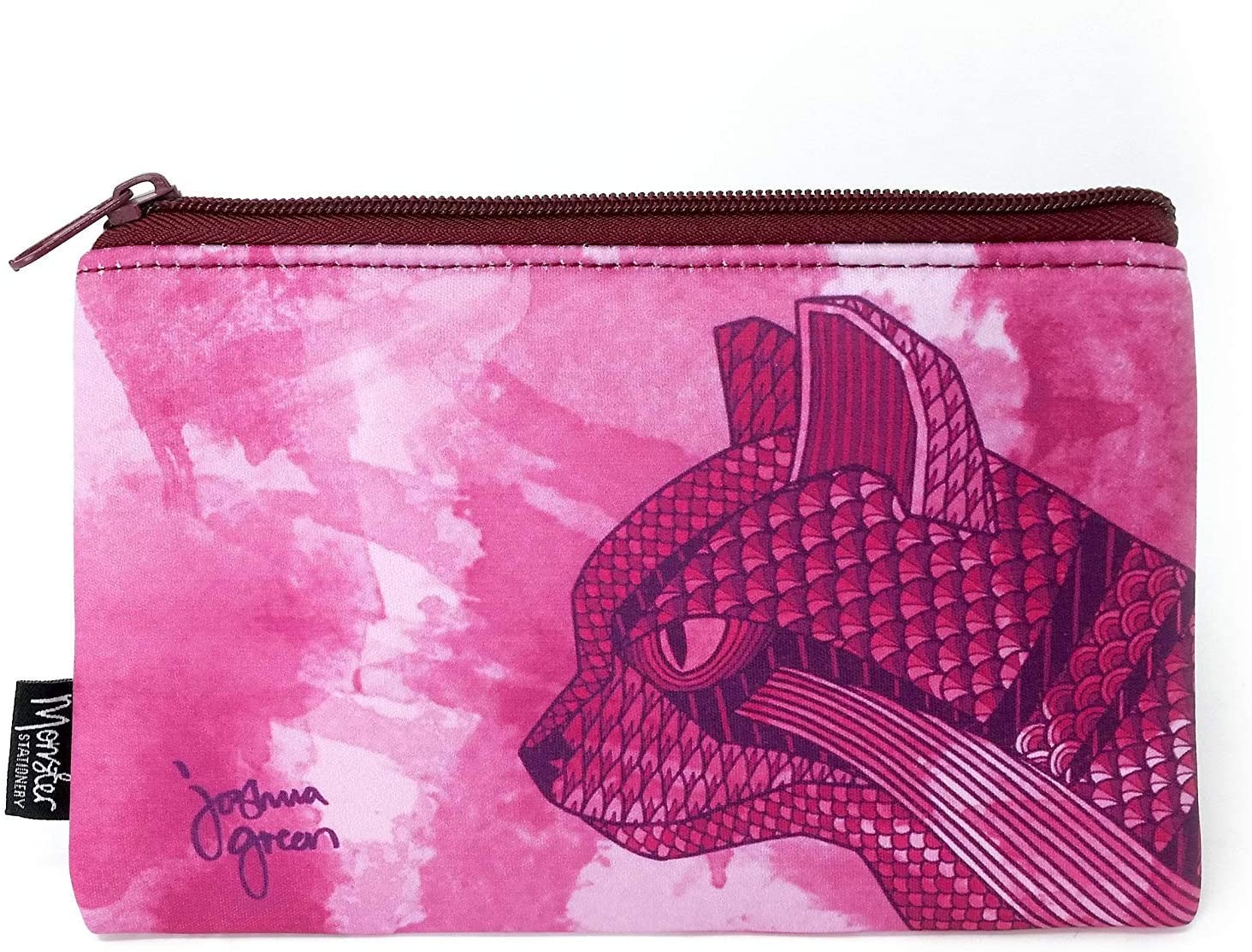 Monster Stationery - Single-Pocket Neoprene Pencil Case - Joshua Green Design - Wild Cat