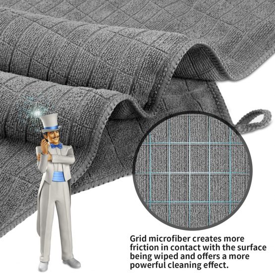 MR Microfiber Cleaning Cloth, All-Purpose Cleaning Towels, Pack of 6, Size 13.8 x 15.7 in - Image 2