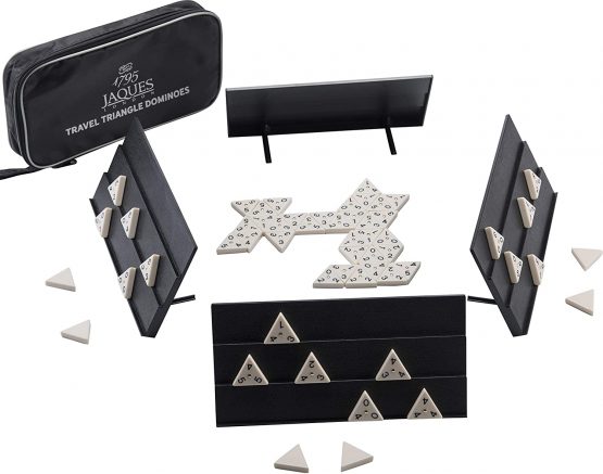 Jaques of London Triangle Dominoes Game | Perfect Traditional Family Games including Triangle Domino Tiles and Travel Zip Case | Quality Board Games | Since 1795 - Image 2