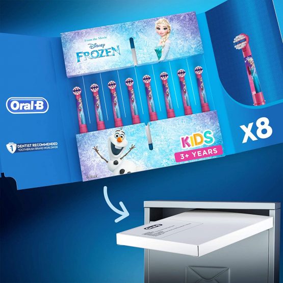 Oral-B Kids Toothbrush Heads, for Letterbox Packaging Pack of 8 - Image 2