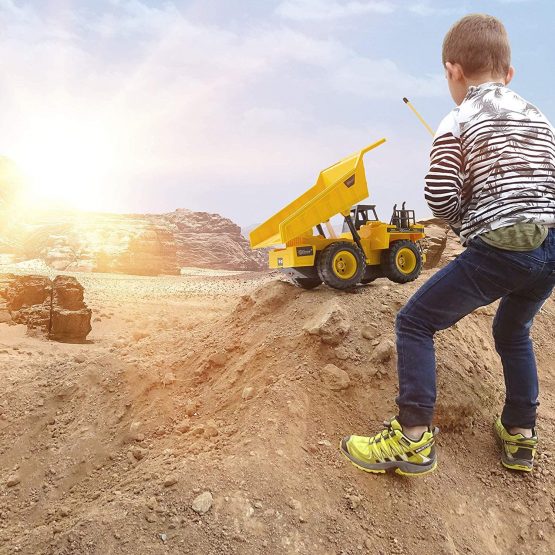 Top Race 5 Channel Fully Functional RC Dump Truck Toy, Remote Control Toys - Heavy Duty Construction Trucks With Lights Sound for Kids Adults ChildrenTR-112AA - Image 4