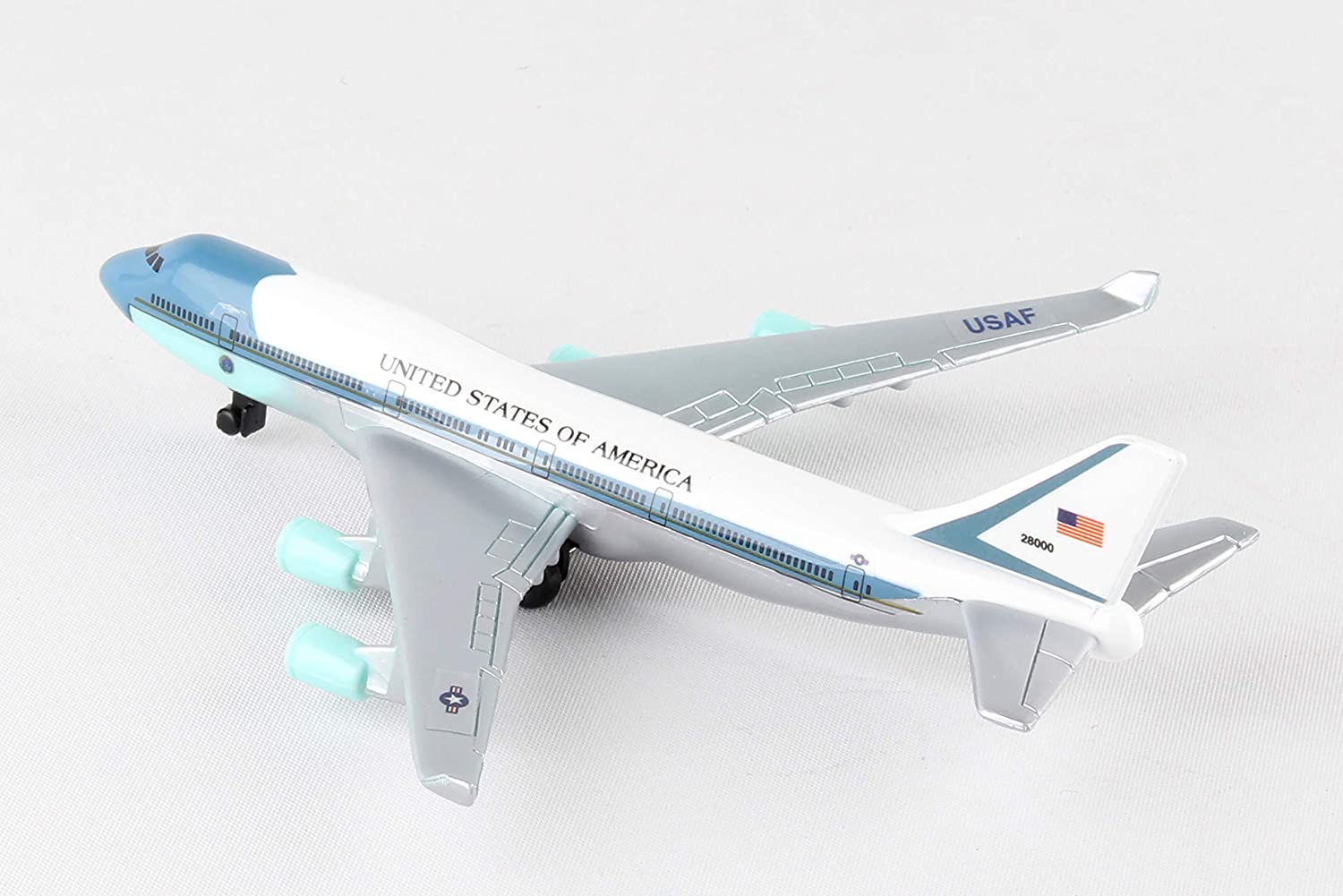 Herpa Toys Single Airplane Air Force One, toy model in small scale, aeroplane model, collect, play - Image 2