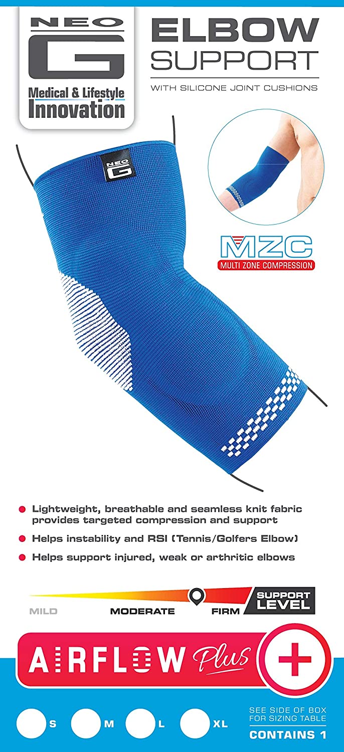 Neo-G Elbow Support Brace with Silicone Patella Cushion for Joint Pain Relief Tendonitis Sprains Tennis Elbow Golfers Elbow - Image 2