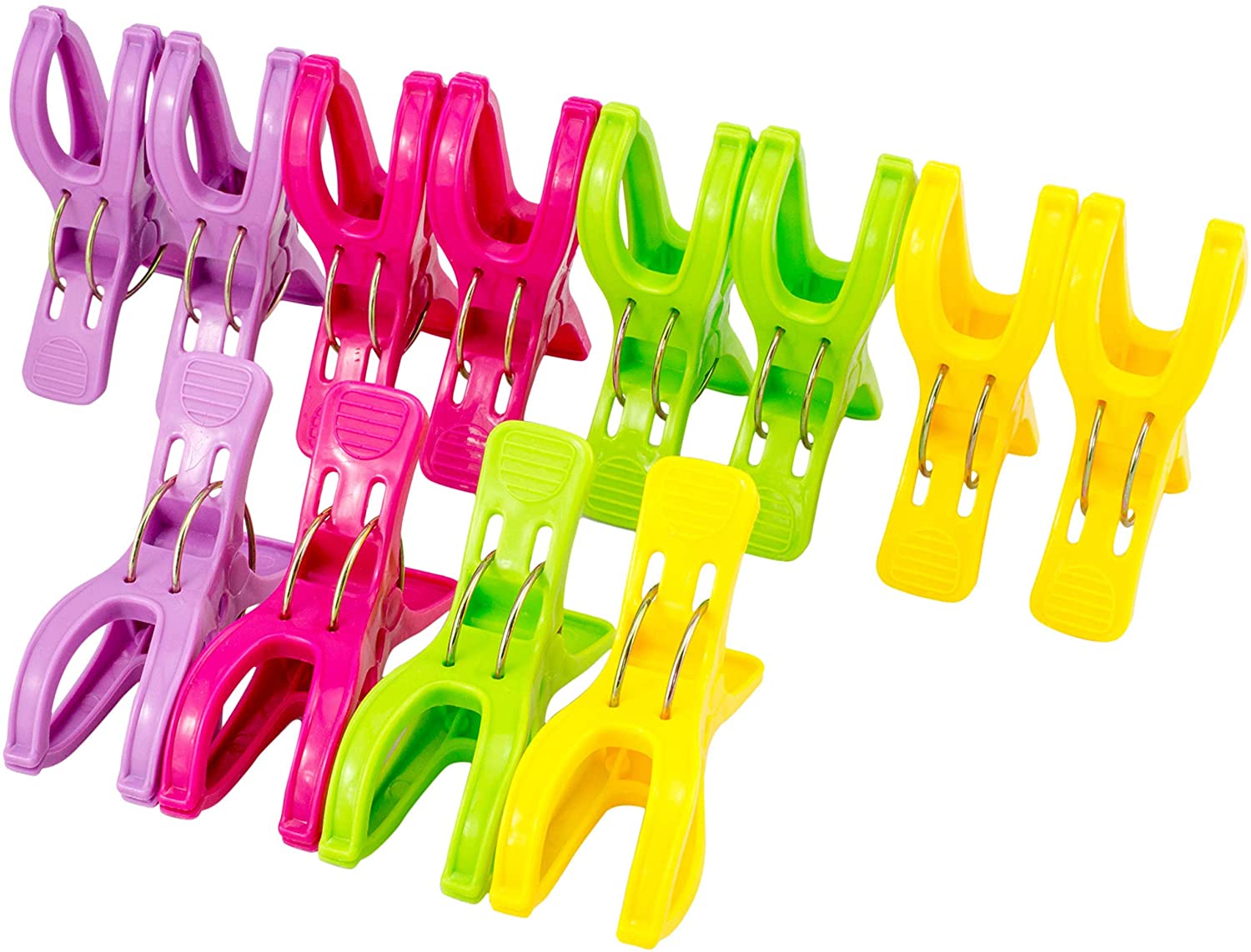 Annas’ Key Beach Towel Pegs 12 pcs. Durable Towel Clips for Sunbeds in