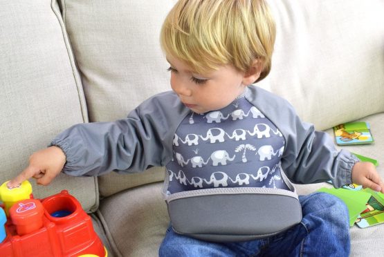 Bibetta Ultrabib Neoprene Bib with Raglan Sleeves for Babies - Image 4