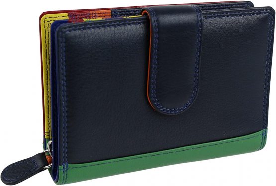 Golunski Ladies Tab Flap Over Leather Purse Wallet Change Graffiti Gift Box