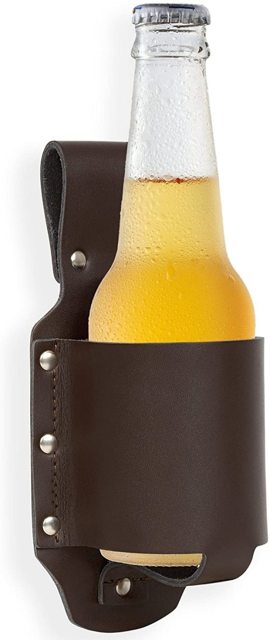 GreatGadgets 1880 Beer Holster Classic, Metal, Espresso Brown - Image 2