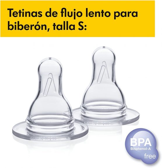 Medela Slow Flow Breast Milk Bottle Teats - Pack of 2 BPA-Free Spare Teats Made for Use with Medela Baby Bottles - Image 3