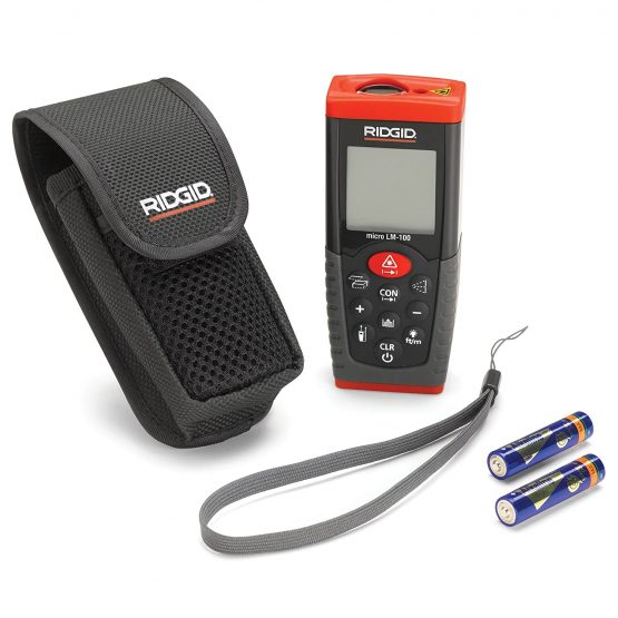 RIDGID 36158 micro LM-100 Laser Distance Meter, Digital Laser Distance Meter for Quick and Accurate Surface Temperature Readings - Image 2