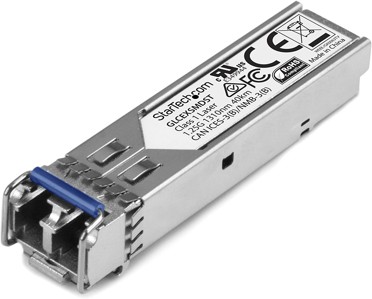 StarTech GLCEXSMDST Cisco GLC-EX-SMD Compatible SFP Module, 1000BASE-EX Fibre Optical Transceiver ,Single