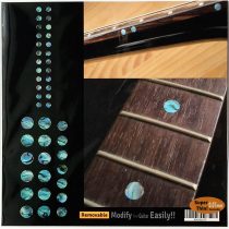 Inlay Sticker Fret Markers for Guitars & Bass - Custom Dots Set - Abalone Blue,F-085CD-BL-AZ