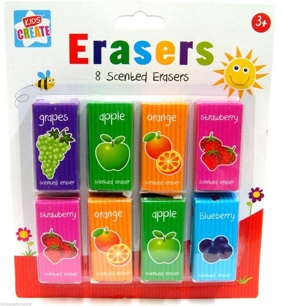 Pack of 8 Scented Erasers