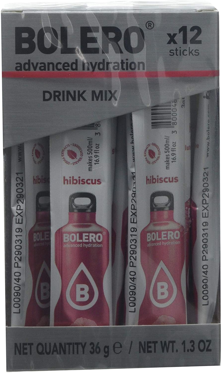 Bolero Sticks, Hibiscus, 12-Count, 36 g (Pack of 1)