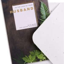 Sympathy Card for Loss of Husband from Hallmark - Embossed Photographic Design