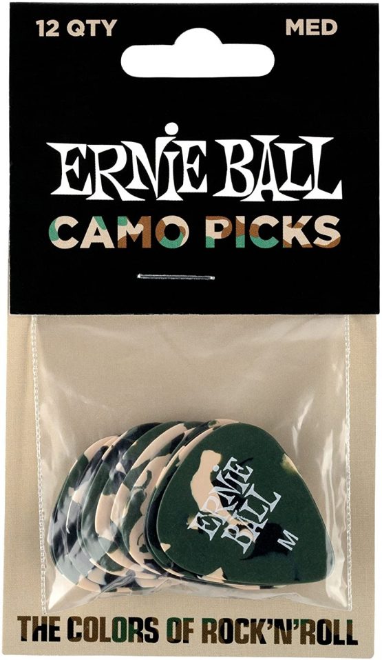 Ernie Ball P09222 Camouflage Cellulose Medium bag of 12