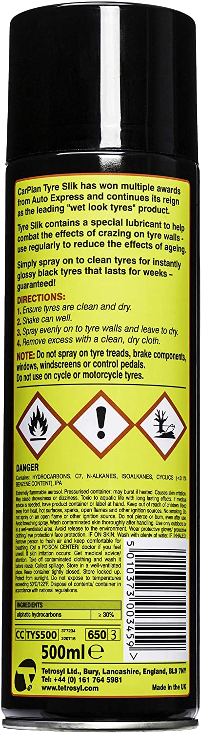 CarPlan TYS500 Tyre Slik, 500 ml - Image 4