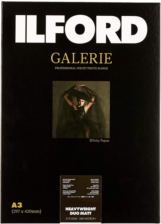 Ilford Galerie Prestige Duo Heavyweight Matt 310 gsm – A3 – 297 mm x 420 mm 25 Sheets