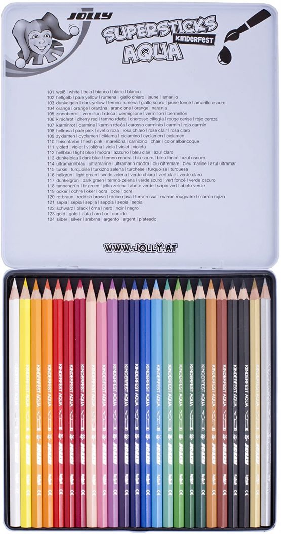 Jolly – Supersticks Aqua Watercolour Pencils 24 Farbstifte Aqua - Image 2
