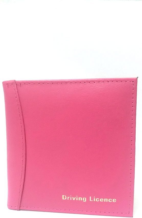 AKSHIDE Leather Style Driving Licence Holder/Driving Licence Cover/Wallet/Protector (Pink) - Image 2