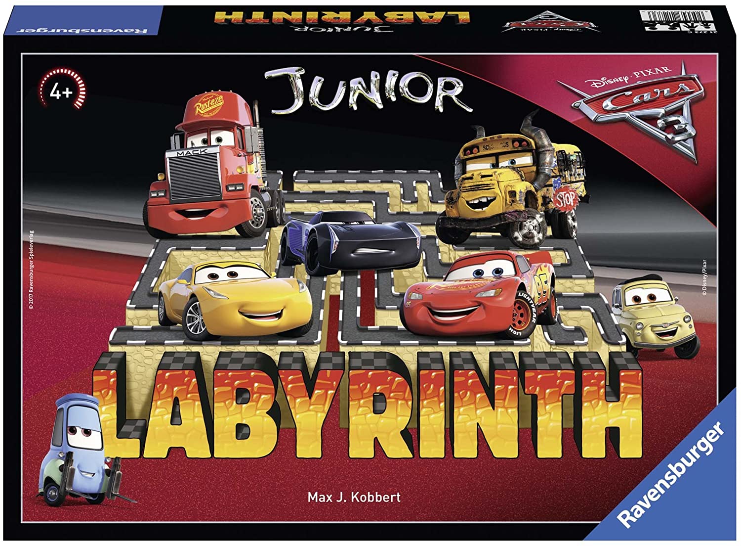 Ravensburger Disney/Pixar Cars 3 Junior Labyrinth, Black